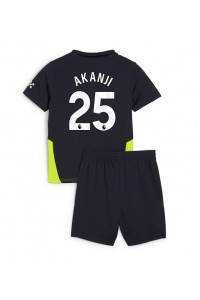 Manchester City Manuel Akanji #25 Babytruitje Uit tenue Kind 2024-25 Korte Mouw (+ Korte broeken)